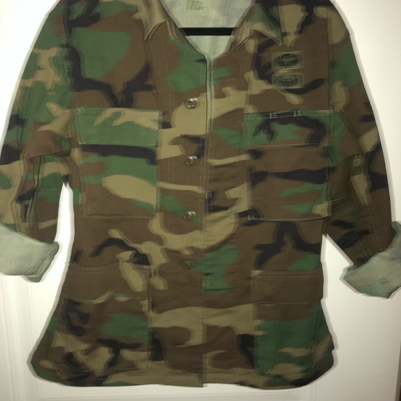 Vintage Camo Jacket Authentic Military Issued Field Jacket Unisex Camo Jacket - Picture 6 of 13